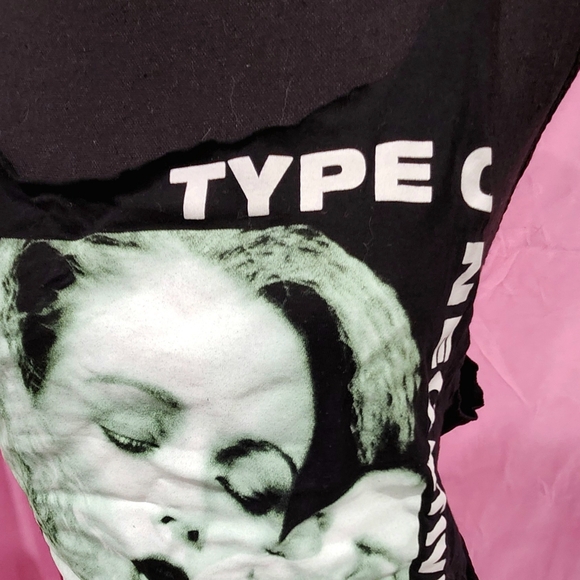 Type O negative cut out distressed tank goth punk 90s alt size med - Picture 8 of 9